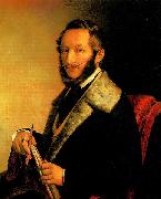 Miklos Barabas Self-portrait. oil painting